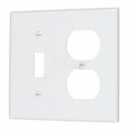 American Imaginations Rectangle White Electrical Receptacle Plate Plastic AI-37074